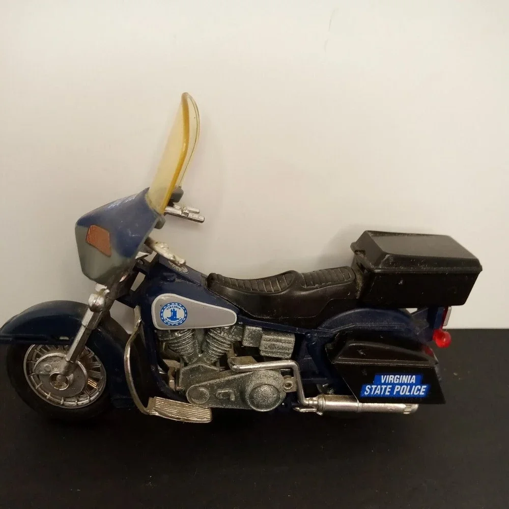 Vintage‎ Matchbox Harley Davidson Virginia Police Bike Motorcycle